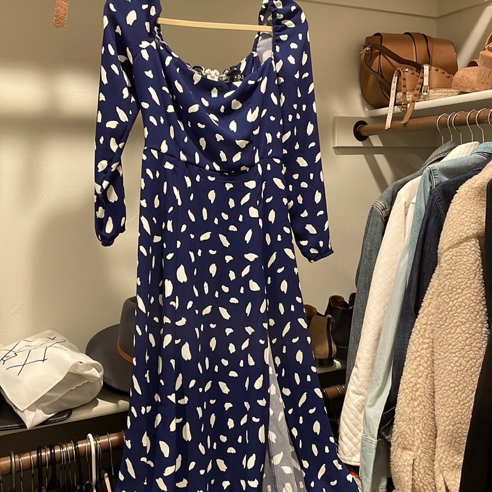 Beautiful opt dress via few moda size small never worn brand new w tags